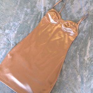 MOTEL ROCKS mini dress GOLD xs